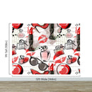 Fashion Cosmetic Make-up Peel and Stick Wallpaper | Removable Wall Mural