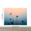 Morning Dew Misty Flower Wallpaper Mural.