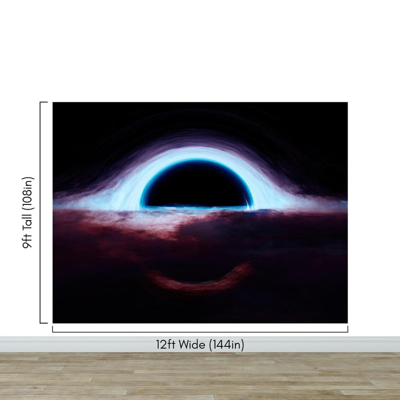 Black Hole Wall Mural – Interstellar Space Sci-Fi Wallpaper.
