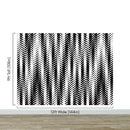 Black and White Minimal Retro Stripes Pattern Wallpaper.