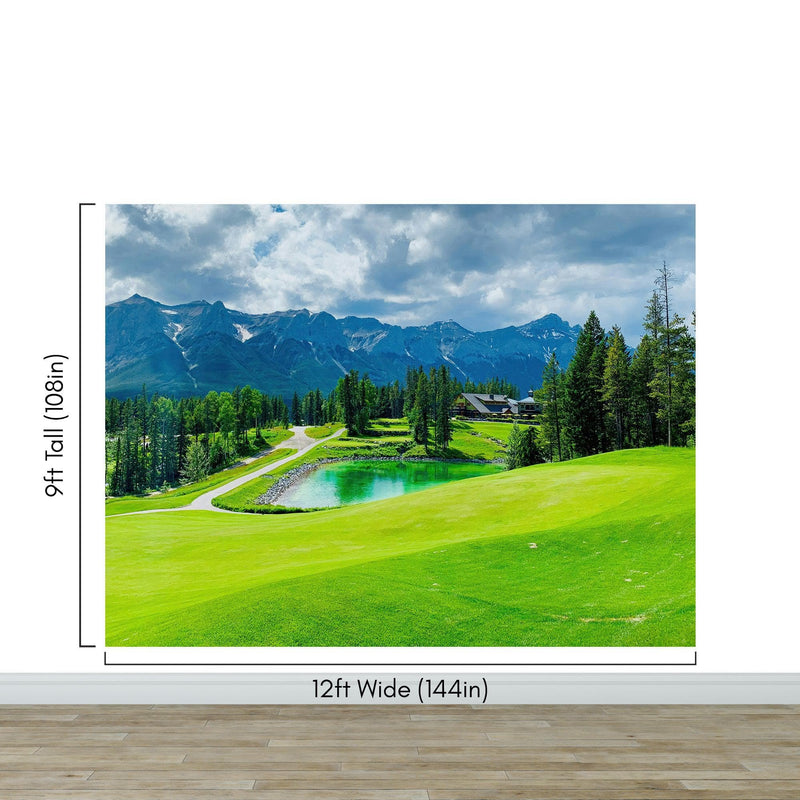 Golf Course Mountain View Wallpaper.