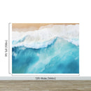 Blue Ocean Wave Wall Mural.
