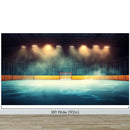 Hockey Rink Wallpaper Mural. Sports Theme Decor.