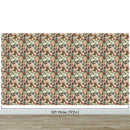 Botanical Flower Garden With Pastel Color Red, Green, Beige Background Wall Mural.