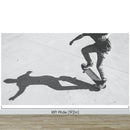 Black and White Skateboard Urban Wall Mural.