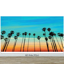 California SoCal Tropical Sunset Palm Trees Large Wall Mural.