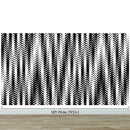 Black and White Minimal Retro Stripes Pattern Wallpaper.