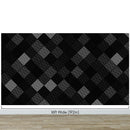 Modern Black and White Polka Dot Peel and Stick Wall Mural.
