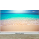 Tropical White Sand Paradise Beach Ocean Wave Scenery Wall Mural.