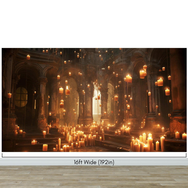 Floating Candles /  Great Hall Room Wallpaper /  Wizardly World Wall Mural.