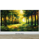 Green Forest Painting Wallpaper Mural.