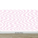 Pink Swirly Lines Abstract Wallpaper Mural.
