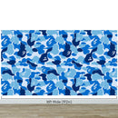 Bape Camo Wallpaper Mural. Blue Camo Streetwear Hype Beast Aesthetics.