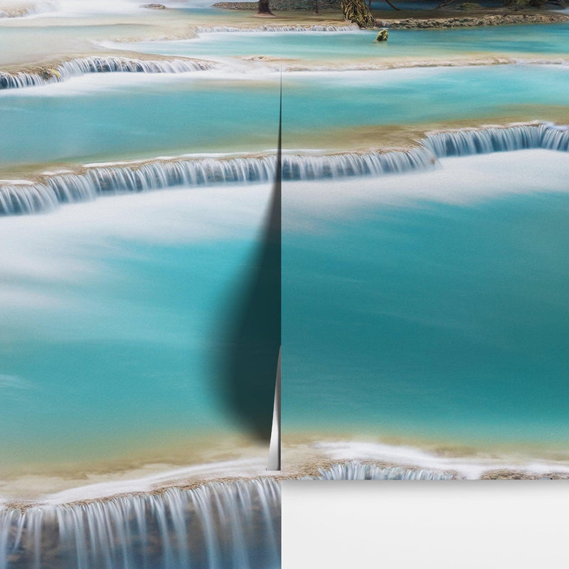 Kuang Si Thailand Waterfall Wallpaper Mural.