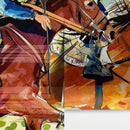 Jockey Equestrian Horse Racing Colorful Wall Mural.