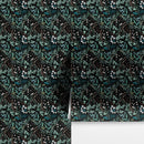 Green Fern Floral Botanical Pattern Wallpaper.