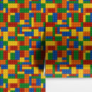 Colorful Lego Blocks Pattern Wallaper Mural.