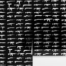 Gun Pattern Wall Mural. Urban Camo Wallpaper.