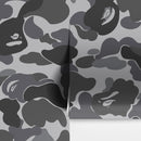 Bape Camo Wallpaper Mural. Grey Camo Streetwear Hype Beast Aesthetics.