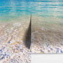 Ocean Beach Shore Wallpaper Mural. Tropical Theme Wall Decor.