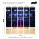 Basketball Court Stadium Wallpaper Mural.