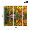 Colorful Autumn Forest Over Lake Wall Mural. Fall Foliage.