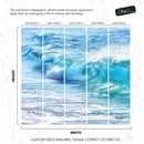 Turquoise Ocean Wave Wallpaper. Surf Ocean Wave Wall Mural.
