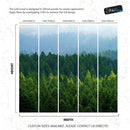 Green Forest Wallpaper Mural. Scenic Landscape Wall Mural.