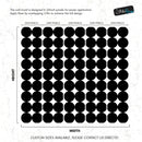 Modern Geometric Black Circle Wallpaper Mural.