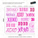 Pink XOXO Wallpaper Mural – Stylish Chic Glamour Girl’s Room Decor.