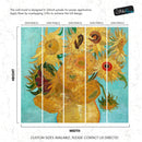 Van Gogh Sunflower Painting Wallpaper Mural.