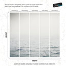 Serene Foggy Ocean Waves Wallpaper Mural.