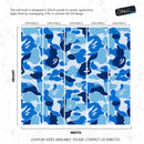 Bape Camo Wallpaper Mural. Blue Camo Streetwear Hype Beast Aesthetics.