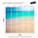 Tropical White Sand Paradise Beach Ocean Wave Scenery Wall Mural.
