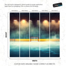 Hockey Rink Wallpaper Mural. Sports Theme Decor.