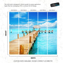 Turquoise Ocean Water Wallpaper Mural.