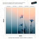 Morning Dew Misty Flower Wallpaper Mural.