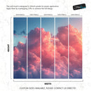 Pink Clouds Wallpaper Mural.