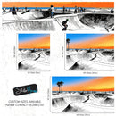 Vibrant Illustration of Skate Park Sunset Wall Mural.