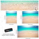 Tropical White Sand Paradise Beach Ocean Wave Scenery Wall Mural.