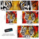 Glamour Chic Colorful Jungle Tiger Wall Mural.
