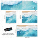 Blue Ocean Wave Wall Mural.