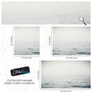 Serene Foggy Ocean Waves Wallpaper Mural.