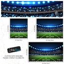 Football Stadium Wallpaper Mural. Bright lights over 50 yard line.