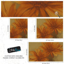 Vintage Pastel Floral Wallpaper – Yellow and Orange Botanical Flower Painting Wall Mural.