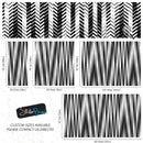 Black and White Minimal Retro Stripes Pattern Wallpaper.