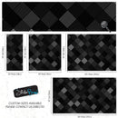 Modern Black and White Polka Dot Peel and Stick Wall Mural.