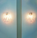 Vintage Murano Pink Wall Lights