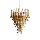 Murano Amber Glass Petals Chandelier