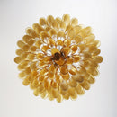 Murano Caramel Glass Petal Chandelier